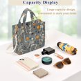 thumbnail image 5 of FORMRS Womens Corduroy Tote Bag Crossbody Shoulder Handbag with Pocket, Halloween Dancing Skeleton, 5 of 7