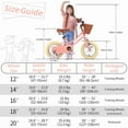 thumbnail image 6 of Vollsch 14 Inch Little Kids Toddlers Bike for Age 7-15 Years Old Girls Retro Vintage Style Bicycles with Basket Training Wheels and Bell, Peach, 6 of 6