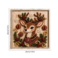 thumbnail image 3 of Christmas 3D Punch Needle Art Kit for Beginners, DIY Fabric Stamping Craft Set With Stand Frame, Vintage Holiday Wall Decor Handmade Gift, 3 of 6