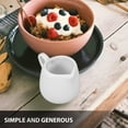 thumbnail image 4 of unbranded 4 Pcs Mini Ceramic Creamer with Handle White Food Storage Cooking Families, 4 of 7
