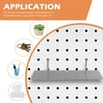thumbnail image 4 of NICEXMAS Tool Room Peg Board Shelf Silver Iron 2Pcs, 4 of 5