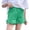 Green, variant on SUXIAN Denim Set Girl's Solid Color Jean Shorts High Waisted Wide Leg Jeans Shorts Patchwork Loose Fit Denim Green 4-5 Years