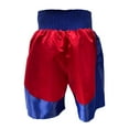 thumbnail image 3 of Men's Professional Boxing Shorts, Ultra Lightweight, and Durable - Ideal for Boxing, MMA, Muay Thai, Kickboxing, and Fitness Training, Red/Blue, Small, 3 of 8