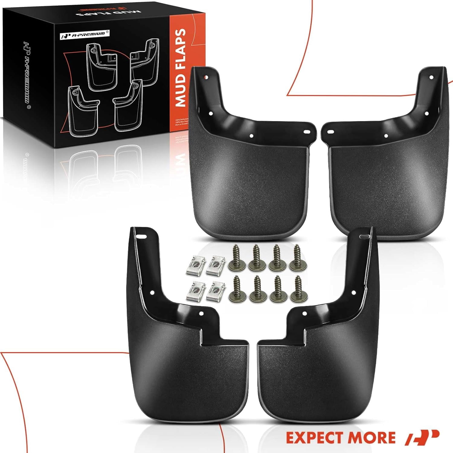 A-Premium Mud Flaps Splash Guards Replacement for Chevrolet Colorado GMC Canyon 2015-2018 w/o Fender Flares and Cladding 4-PC Set