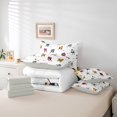 thumbnail image 6 of Erosebridal Black Hockey Puck 7 Pieces Full Size Bedding Sets,Modern Ice Skater Full Size Bed in a Bag,Light Gray Reversible, 6 of 7