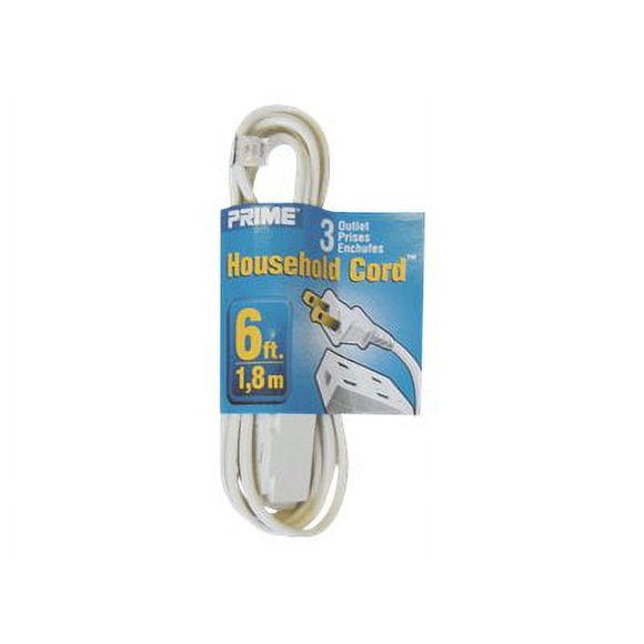 Ext Cord 6' 16/2 Wht