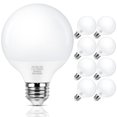 thumbnail image 1 of Bombilla LED tipo globo MaxVolador G25, 5 W, 500 lm, 5000 K, E26, paquete de 8, 1 of 9