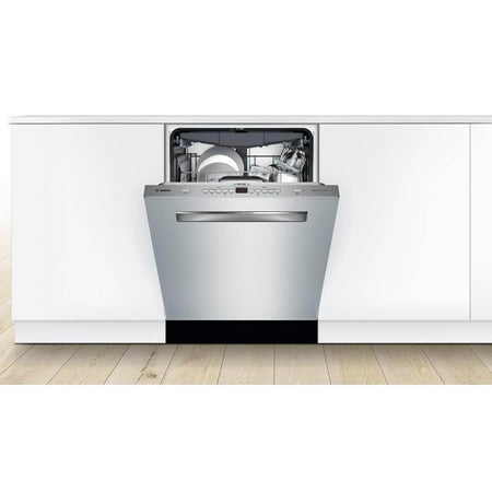 Bosch - 500 Series 24" Top Control Built-In Stainless Steel Tub Dishwasher with 3rd Rack and AutoAir, 44 dBa - Stainless Steel