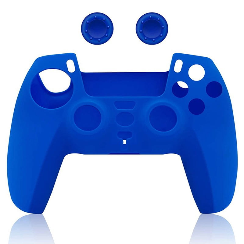Silicone Case Cover For Sony Playstation 5 Ps5 Dualsense Controller Black White Red Yellow Blue Green Walmart Com