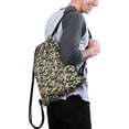 thumbnail image 2 of 13.5 x 16.5 Inch Waterproof Drawstring Backpack with Shoe Compartment – Lightweight Dry Wet Separation Gym Bag for Men Women & Teens, 2 of 5