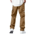 thumbnail image 5 of qucoqpe Cargo Pants for Men Fashion StretchJoggers Sports Pants Casual Multiple Pockets Outdoor Hiking Work Trousers, 5 of 7