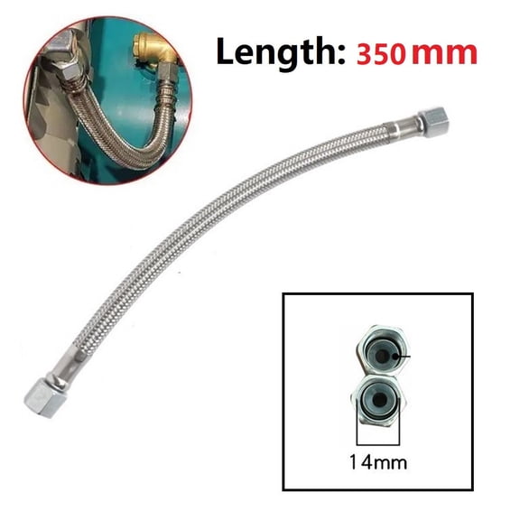 Connecting Pipe Air Compressor Tube Connctor Flexible Hose Hose 350mm Air Compressor Air Pump Anti-Pressure 12kg Check Valve, A