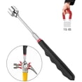 thumbnail image 3 of 5 PCS Telescopic Magnetic Pickup Grip Tool with LED, Including 15lb / 1lb Pickup Tool / Round / Square Inspection Mirror / 360 ° Swivel Telescopic Handle, 4 Batteries (Five kit), 3 of 5