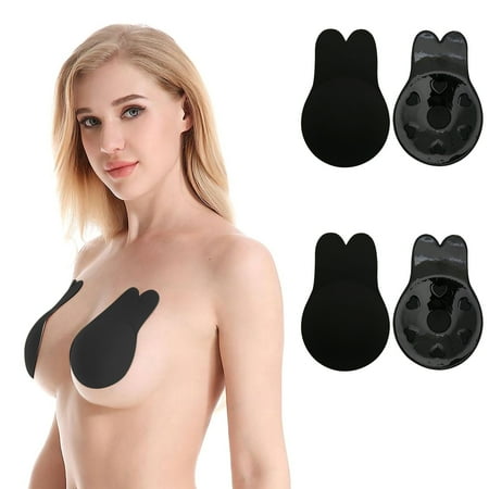 2 Pairs Strapless Sticky Bra  Adhesive Breast Lift Reusable Nipple Covers  Backless Invisible Bras for Women