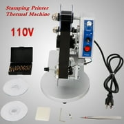 Manual Ribbon Coding Hot Foil Stamping Machine Batch Date Code Printer +Word Box