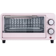 Kitchen Elite Compact Countertop Toaster Oven with Stainless Steel Tray, Pink