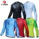 thumbnail image 2 of Maillot de ciclismo X-TIGER de manga larga con ajuste mejorado, ropa de ciclismo de montaña para otoño, entrenamiento diario, camisa ligera, 2 of 5