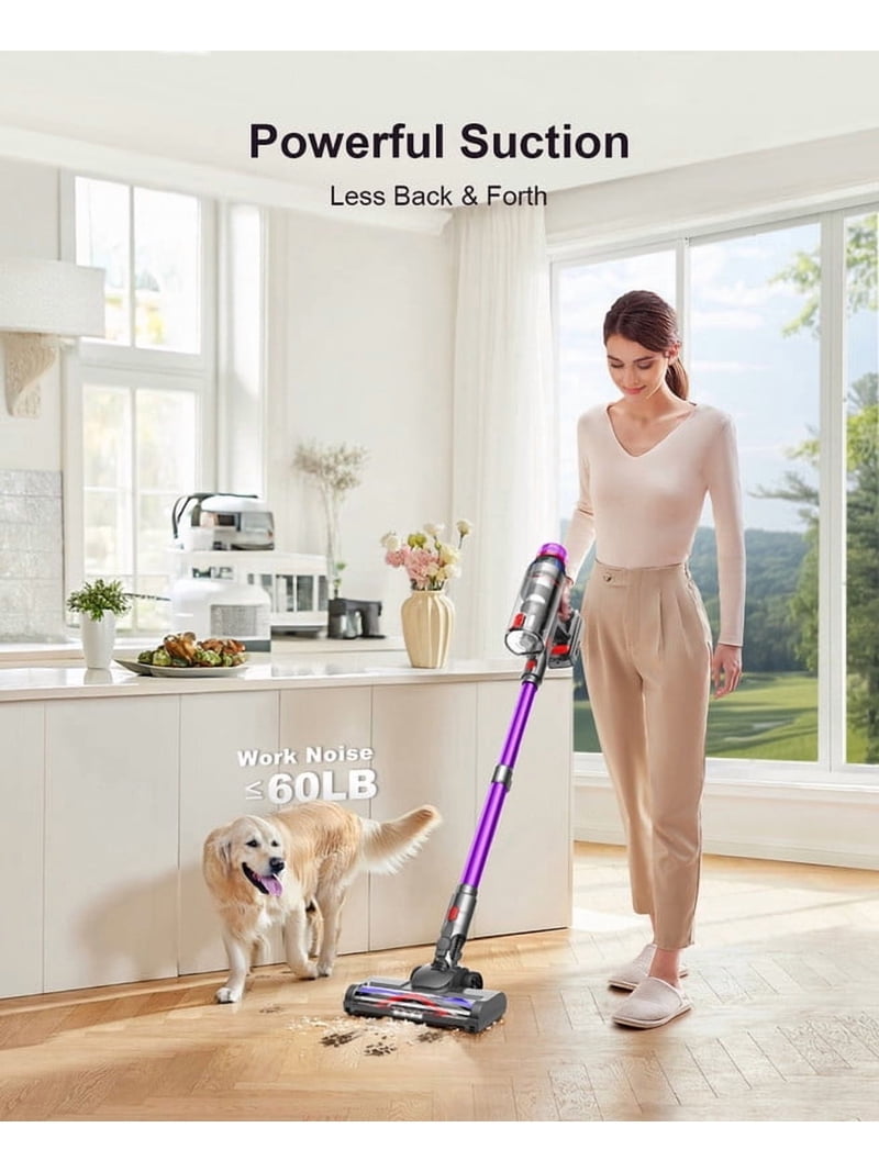 Hosaud Cordless Vacuum Cleaner, 550W 45000Pa Suction, Lightweight