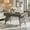 Gray, variant on Spaco Small HardPE Rattan Outdoor Coffee Side Table with Slatted Tabletop for Outside Patio, Square, Gray