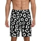 thumbnail image 1 of Fotbe Black Leopard Pantalones Cortos de Pijama para Hombre, Ropa de Dormir, Pantalones de Pijama Cortos para Hombre-XX-Large, 1 of 6