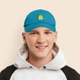 thumbnail image 6 of DALIX Pineapple Dad Hat Cotton Twill Baseball Cap Premium Stitched Teal, 6 of 6