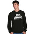 thumbnail image 3 of Dad Knows A lot Grandpa Everything Men's Big & Tall Long Sleeve Graphic Tee Brisco Brands 2X, 3 of 5