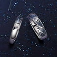 thumbnail image 2 of Starry Sky Confession Couples Openings Adjustable Ring, 2 of 5