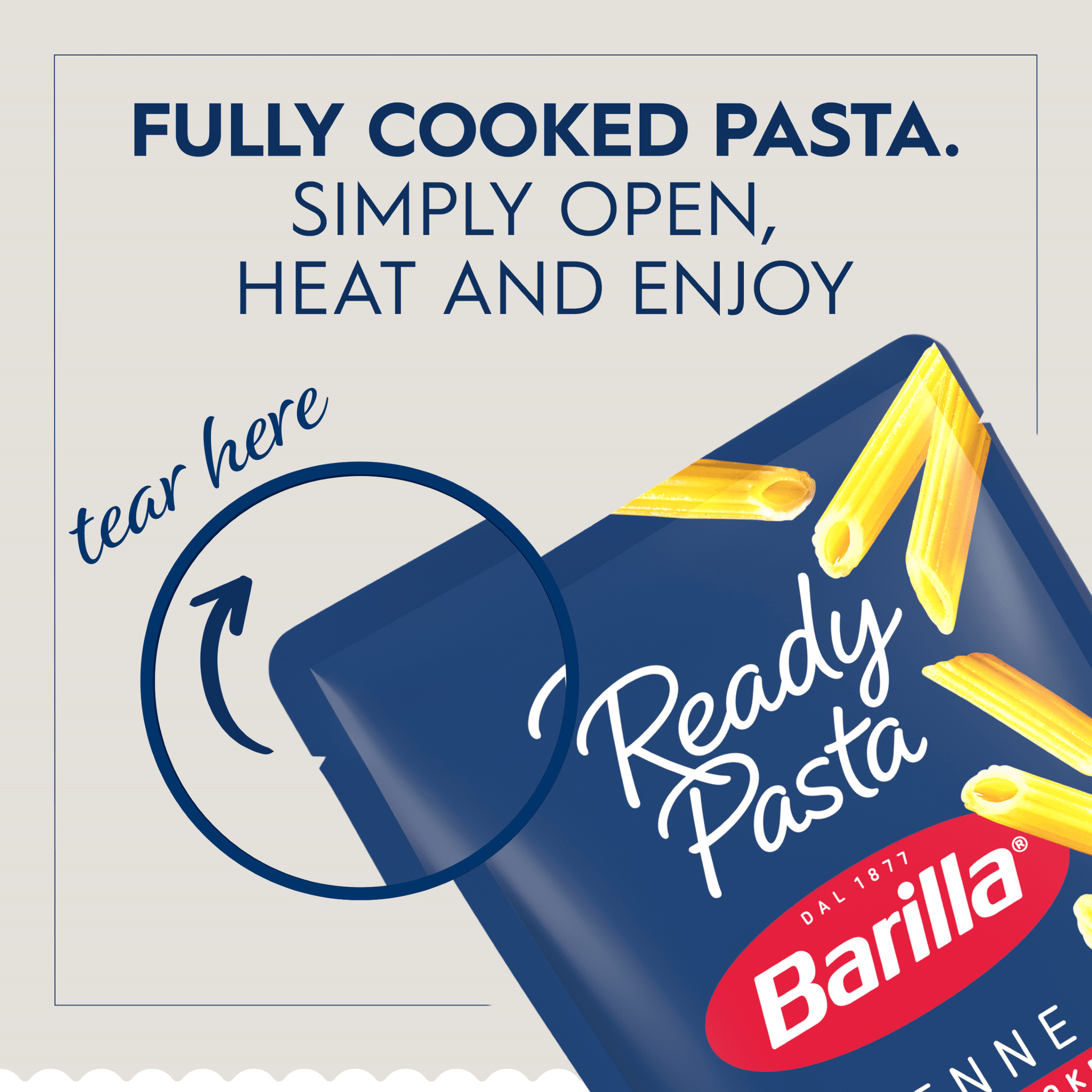 Barilla Ready Pasta Fully Cooked Pasta Penne, 7 oz