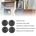 thumbnail image 4 of Almohadillas para el auriculares, Bolsitas de auriculares 2 Pares de Cuero Proteico de Cuero Comomodo para el Reemplazo del Juego de Música para Fit900nb, 4 of 7