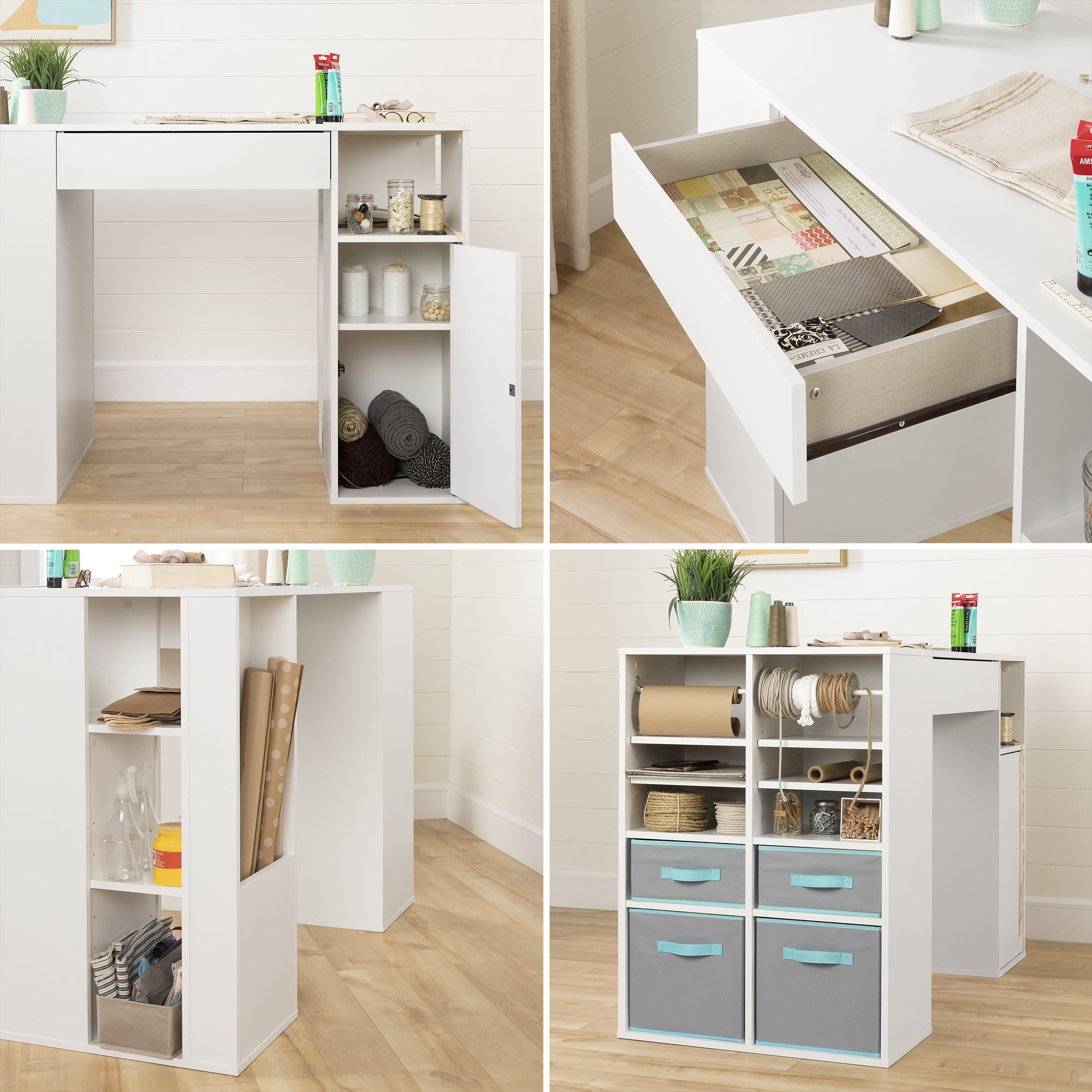 South shore counter height craft table deals