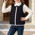 thumbnail image 6 of YUANxueke Kids Packable Lightweight Puffer Vest Quilted Padded Sleeveless Jacket Zip Up Fashion Warm Outwear Coat, 6 of 7