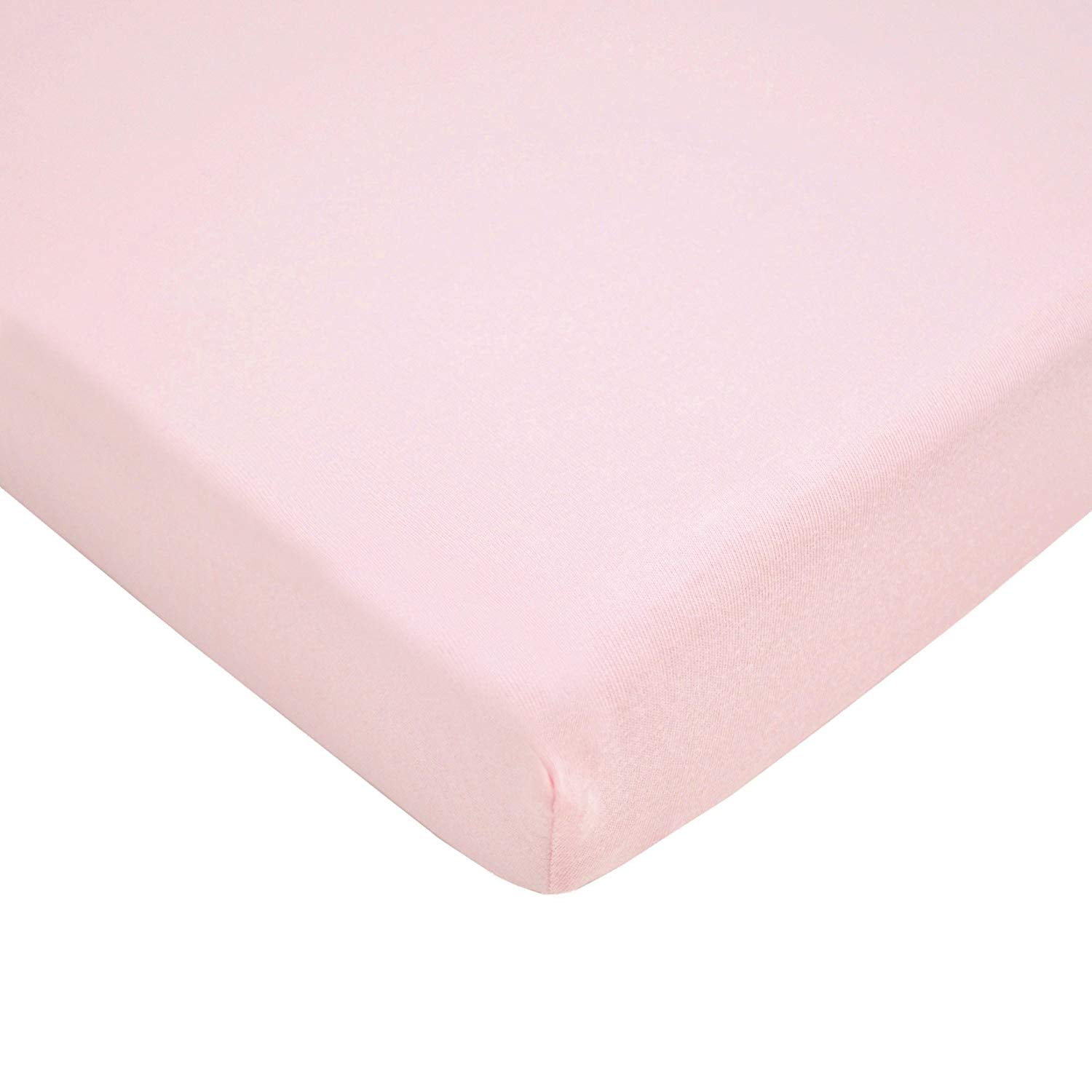 TL Care Supreme 100% Natural Cotton Jersey Knit Fitted Bassinet Sheet, Pink, Soft Breathable, for Girls