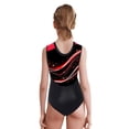 thumbnail image 2 of Hansber Gymnastics Leotards for Girls Ballet Dance Top Sleeveless Sparkle Printed Athletic Bodysuit Red 16, 2 of 5