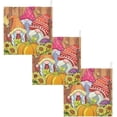 thumbnail image 6 of SKYSONIC 5 PCS Autumn Fall Gnomes Baby Muslin Washcloths, Pumpkins Sunflowers Face Towel Burp Cloths Ultrasoft Absorbent Cotton Bath Wipes Towels for Newborn Boys Girls, 6 of 7
