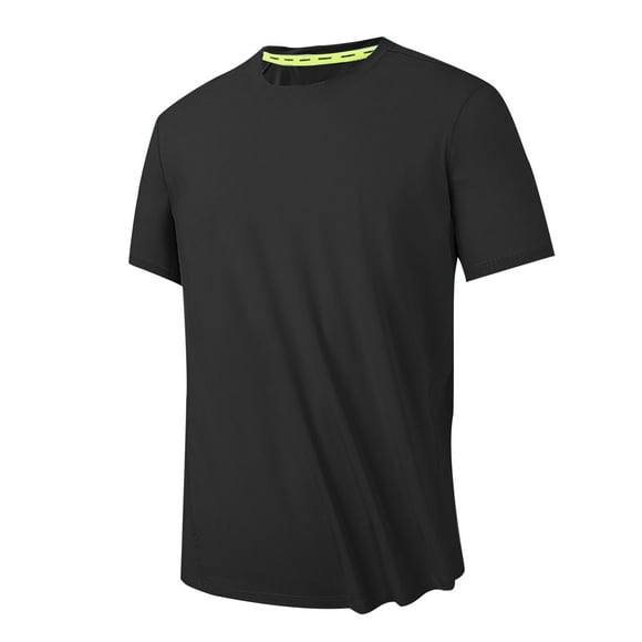 T-Shirt Décontracté Uni pour Homme, Haut Estival Ample à Manches Courtes et Col Rond pour le Golf et les Loisirs, T-Shirt Léger et Respirant