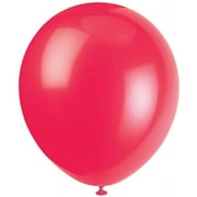 Unique Industries Latex 7.0" Red Solid Print Balloons, 72 Count