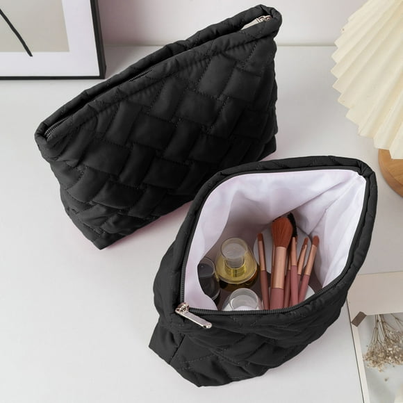 A Hand-take Bag With Intricate Patterns Knitted Bag Striped Color-blocked Cosmetic Bag Pattern Cosmetic Bag Portable Cosmetic Bag Ins-style Pencil Case