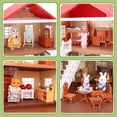 thumbnail image 4 of Set de juego Family Cozy Cabin Doll House Playset BananMelonBM Lights, 4 of 6