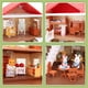 thumbnail image 4 of Set de juego Family Cozy Cabin Doll House Playset BananMelonBM Lights, 4 of 6