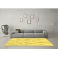 thumbnail image 3 of Ahgly Company Indoor Rectangle Solid Yellow Modern Area Rugs, 3' x 5', 3 of 4