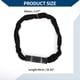thumbnail image 4 of Candado de cadena de seguridad para bicicleta Unique Bargains, candado de combinación reiniciable de 5 dígitos, candado para bicicleta de 90 cm, negro y gris, 1 pieza, 4 of 6