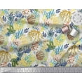 thumbnail image 3 of Soimoi Velvet Fabric Coral Ocean Decor Fabric Printed Yard 58 Inch Wide, 3 of 3