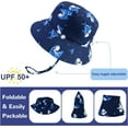 thumbnail image 7 of JUPSK Kid's Sun Hat, Toddler Bucket Hat Children's Foldable Hat Adjustable Summer Sun Protection Hat Outdoor Play Hat Portable Beach Hat for Boys Girls, 7 of 7