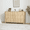 6 Drawer Oak, variant on LEFHDA Fluted 6 Drawers Dresser, Mid Century Modern Storage Dresser, Large Dresser with Curved Profile Design, 53" Wood Dresser for Bedroom Living (Oak)