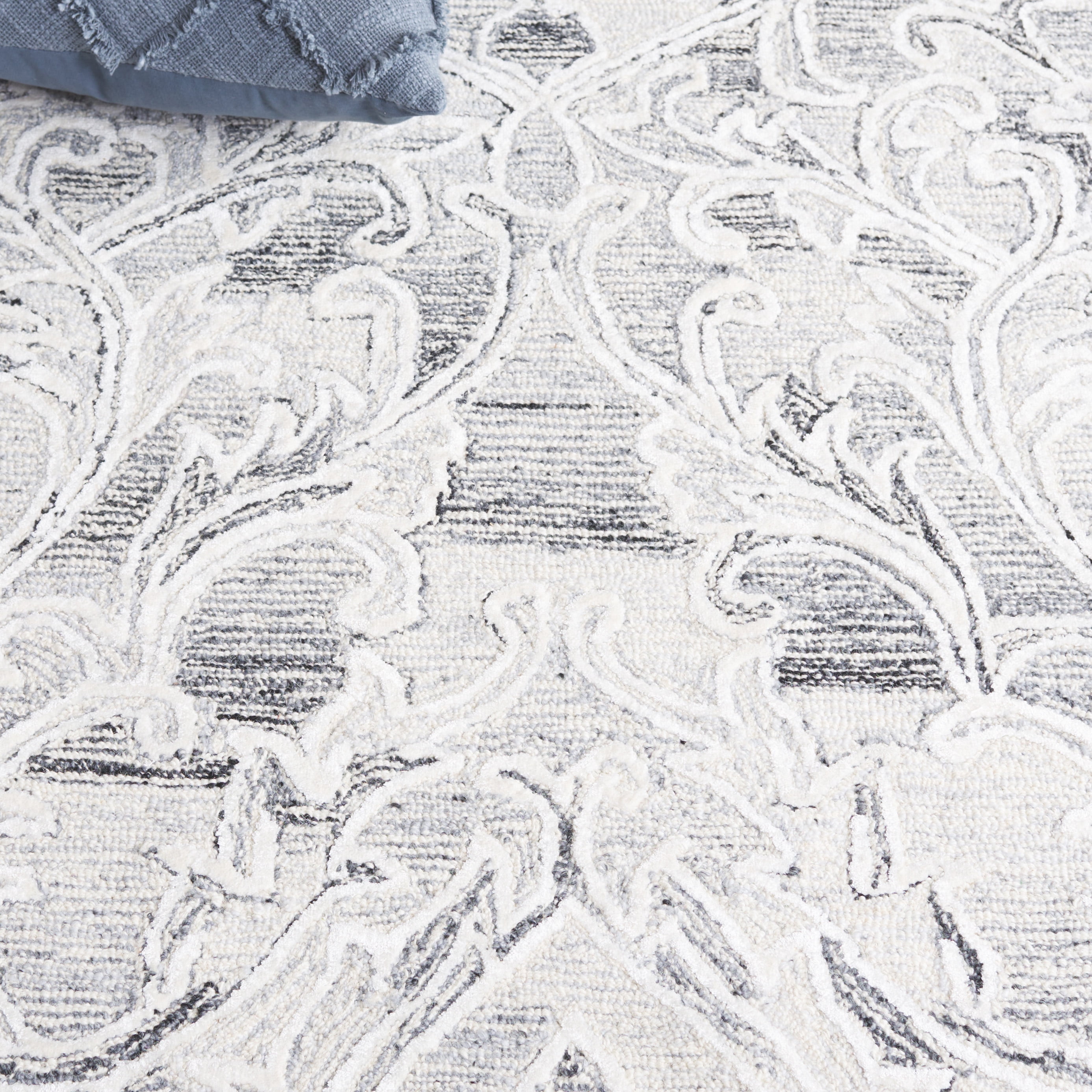 SAFAVIEH Metro Carleen Abstract Area Rug, Grey/Ivory, 4' x 6'
