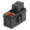 thumbnail image 3 of Caja de relés con fusibles para coche y barco, con 2 relés de 5 pines de 12 V CC y 30 A y 6 fusibles de 5 A, 10 A y 20 A., 3 of 14