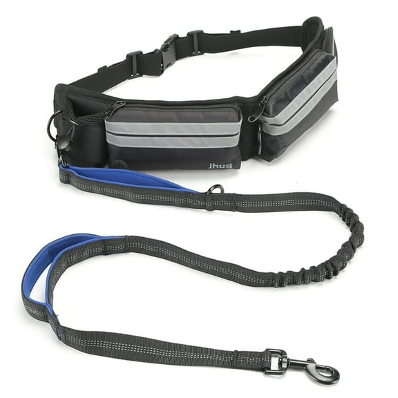 Rvaymup Dog Running Leads Reflective Safety Belly Straps Pet Dog Fanny Bag Jogging Leash