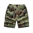 thumbnail image 2 of LYMAYTER Men's Casual Shorts Elastic Waist Relaxed Fit Cotton Outdoor Camouflage Shorts XS-2XL, 2 of 10