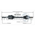 thumbnail image 3 of CV Axle Shaft Fits select: 1994-2002 MAZDA 626, 1994-1997 FORD PROBE, 3 of 3