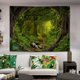 thumbnail image 3 of Tapiz de pared NQ bosque verde natural 50 X 60 pulgadas, 3 of 5